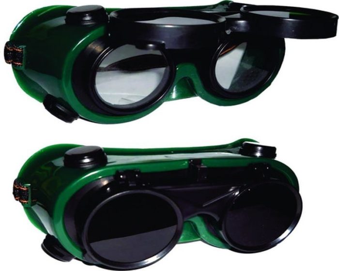 Antiparra soldador de policarbonato Bona (verde)