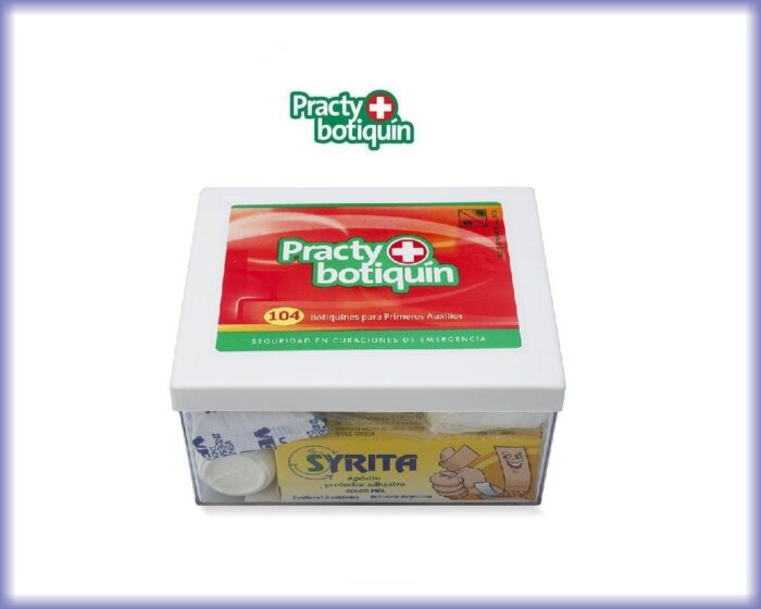 Botiquín de Plástico Poliestireno cristal. Modelo 104