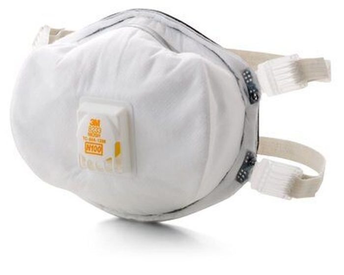Respirador 3M 8233 N100 con válvula y sello facial