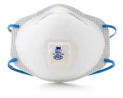8271-RESPIRADOR 3M 8271 NIOSH P95 P/POLVOS-ACEITES C/VALV-S.FAC.