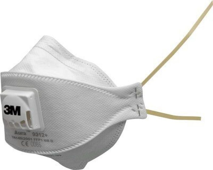 RESPIRADOR 3M 9312+ Polvos-Humos-Neblinas C/VALVULA
