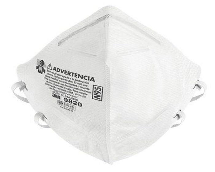 BARBIJO 3M 9820 N95 - RESPIRADOR - NORMA NIOSH 42 CFR 84