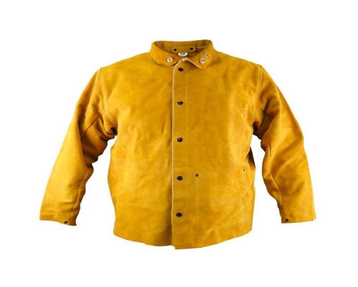 Campera descarne para soldador amarilla