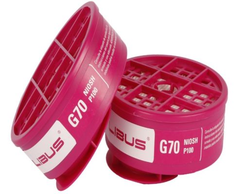 901796-Kit 2 Cartuchos LIBUS G70 Polvo Alta Efic, P100 p/Resp L-9000