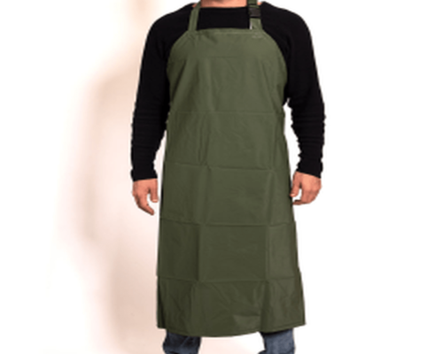 264-DELANTAL PVC 90 x 120 cm VERDE C/REFUERZO DOBLE FAZ