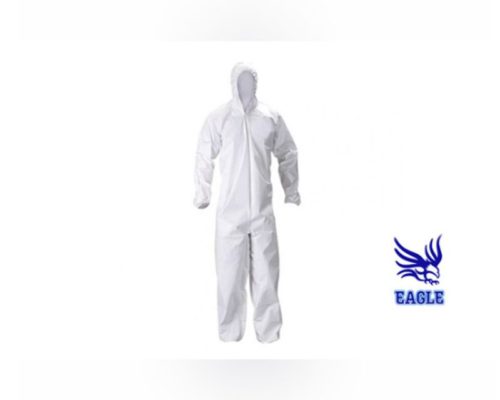 1016-MAMELUCO STEELPRO "EAGLE" Talle L LAMINADO BLANCO C/CAPUCHA