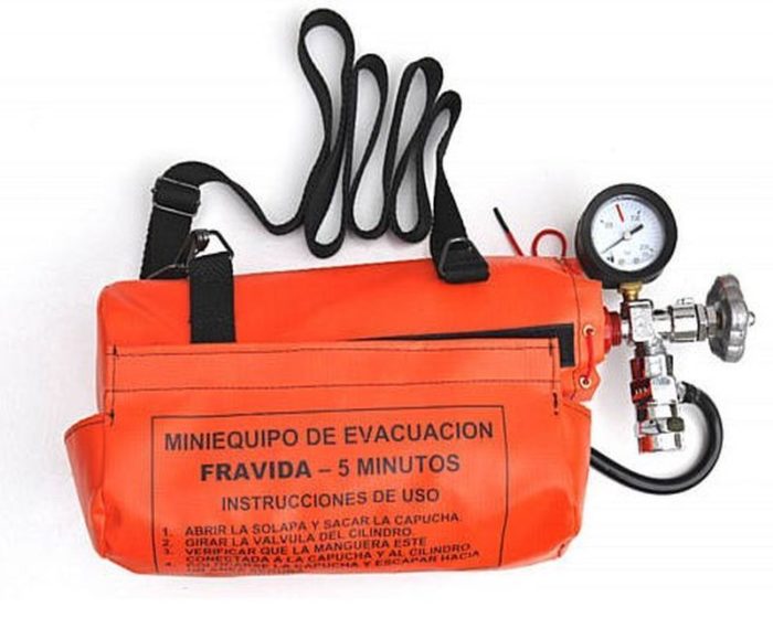 Mini equipo Fravida 7240 escape P/ 5 minutos cilindro acero