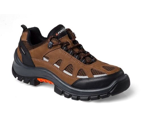 Zapatilla Funcional Lander marrón con reflectivo puntera acero