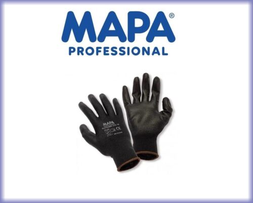 Guante Mapa Ultrane 548 tejido poliamida PU negro