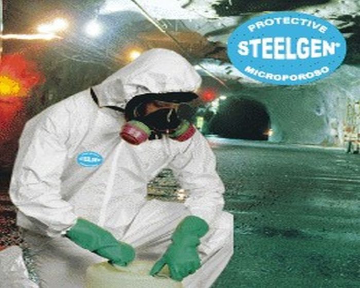 Mameluco respirable SteelGen blanco con capucha