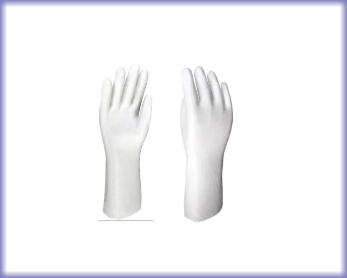 Guantes de PVC 40 cm blanco Pesado