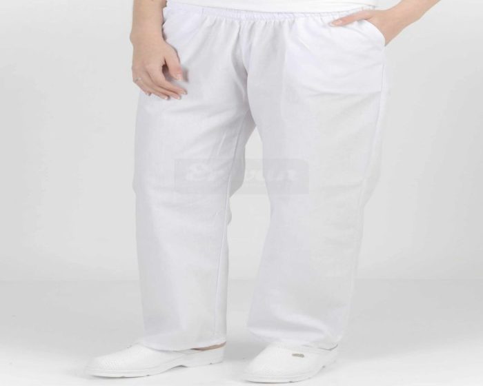 Pantalón  náutico blanco cintura elastizada