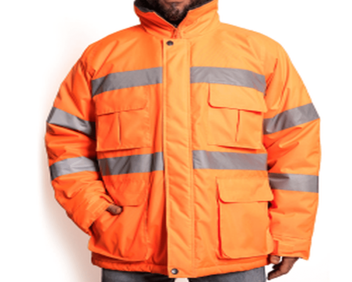 Parka SteelPro con reflectivo tela Oxford 300 D color  azul - Imagen 2