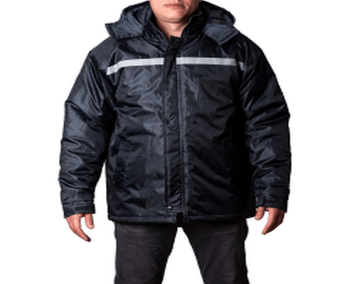 Campera Eagle azul con reflectivo tela Oxford