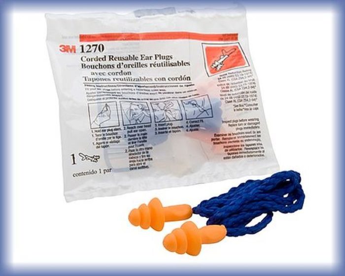Protector endoaural 3M 1270 - 1271 auditivo con cordel