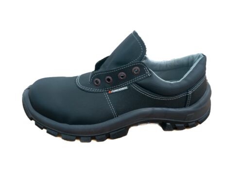 5195-ZAPATO FUNCIONAL SPIDER CUERO BOX NEGRO P/Acero #