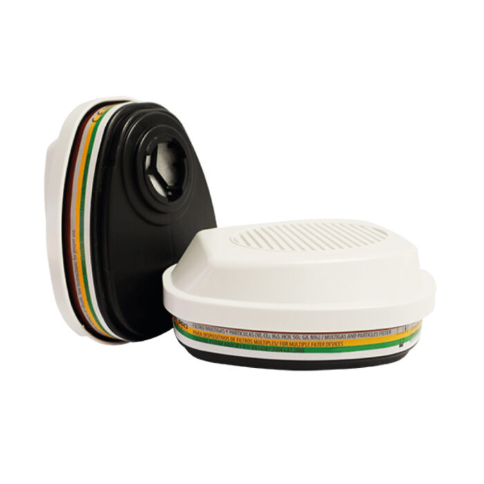 PAR DE FILTROS ERGONIC F500MP3 ABEK1 P3 RD